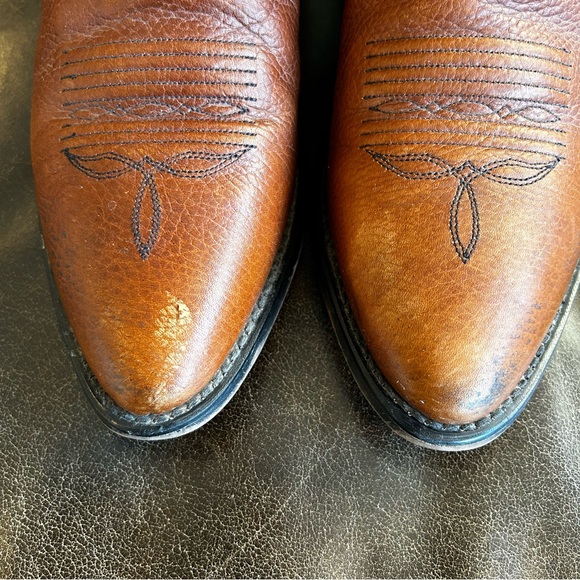 Men’s cowboy boots black and cognac size 8.5 EE (Extra Wide) - Picture 6 of 12